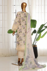 Sada Bahar Stitched 3 Piece Fusion Chikankari Suit-CKP-Fawn
