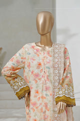 Sada Bahar Stitched 3 Piece Cutwork Chikankari Vol-02 Collection'2025-CKP-Peach