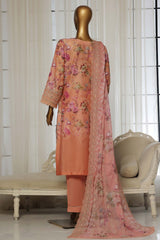 Laser Fusion By Sada Bahar Stitched 3 Piece Chikankari Collection'2025-CKP-Pink