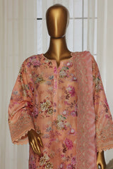 Laser Fusion By Sada Bahar Stitched 3 Piece Chikankari Collection'2025-CKP-Pink