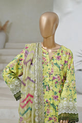 Sada Bahar Stitched 3 Piece Cutwork Chikankari Vol-02 Collection'2025-CKP-Pista Green