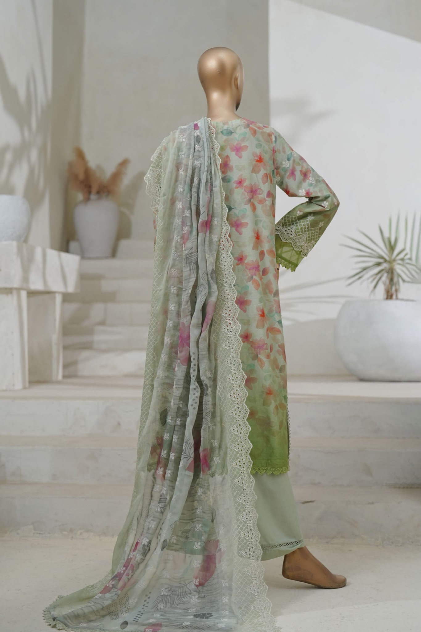 Sada Bahar Stitched 3 Piece Cutwork Chikankari Vol-02 Collection'2025-CKP-Pista