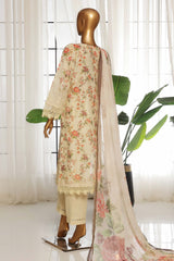 Sada Bahar Stitched 3 Piece Fusion Chikankari Suit-CKP-Piyazi