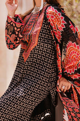 C Prints By Charizma Unstitched 3 Piece Printed Lawn Vol-07 Black Edition Suit-CP4-58