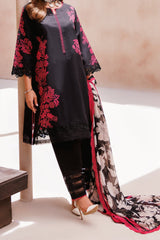 C Prints By Charizma Unstitched 3 Piece Printed Lawn Vol-07 Black Edition Suit-CP4-59