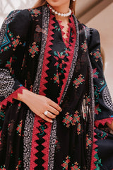 C Prints By Charizma Unstitched 3 Piece Printed Lawn Vol-07 Black Edition Suit-CP4-65
