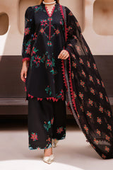 C Prints By Charizma Unstitched 3 Piece Printed Lawn Vol-07 Black Edition Suit-CP4-65