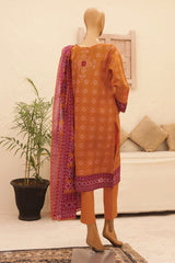 HZ Unstitched 3 Piece Chunri Printed Lawn Suit-CPC-101-A