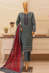 HZ Unstitched 3 Piece Chunri Printed Lawn Suit-CPC-102-A