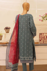 HZ Unstitched 3 Piece Chunri Printed Lawn Suit-CPC-102-A