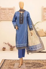 HZ Unstitched 3 Piece Chunri Printed Lawn Suit-CPC-102-B