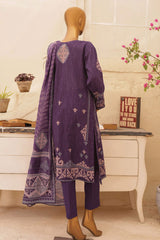 HZ Unstitched 3 Piece Chunri Printed Lawn Suit-CPC-104-A