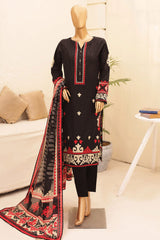 HZ Unstitched 3 Piece Chunri Printed Lawn Suit-CPC-104-B