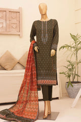 HZ Unstitched 3 Piece Chunri Printed Lawn Suit-CPC-105-A