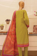 HZ Unstitched 3 Piece Chunri Printed Lawn Suit-CPC-106-B