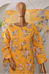 Sumi Stitched 3 Piece Intermix Printed Cambric Collection'2025-CPl-05-Yellow