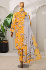 Sumi Stitched 3 Piece Intermix Printed Cambric Collection'2025-CPl-05-Yellow