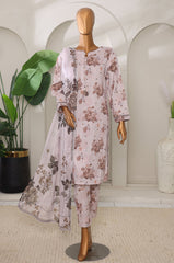 Sumi Stitched 3 Piece Intermix Printed Cambric Collection'2025-CPl-06-Coffee