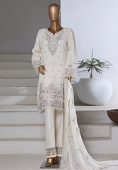 Afsany By Sada Bahar Stitched 3 Piece Luxury Chiffon Vol-15 Suit-CR-30 CREAM