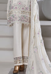 Afsany By Sada Bahar Stitched 3 Piece Luxury Chiffon Vol-15 Suit-CR-30 CREAM