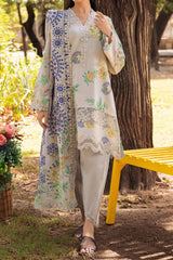 Range By Charizma Unstitched 3 Piece Emb Lawn Vol-01 Suit-CRN4-03