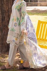 Range By Charizma Unstitched 3 Piece Emb Lawn Vol-01 Suit-CRN4-03