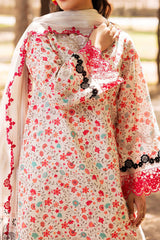 Range By Charizma Unstitched 3 Piece Emb Lawn Vol-01 Suit-CRN4-04