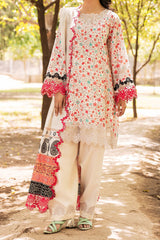 Range By Charizma Unstitched 3 Piece Emb Lawn Vol-01 Suit-CRN4-04