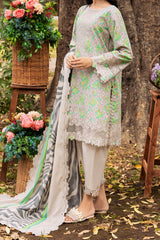 Range By Charizma Unstitched 3 Piece Emb Lawn Vol-01 Suit-CRN4-08
