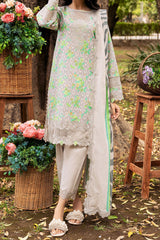 Range By Charizma Unstitched 3 Piece Emb Lawn Vol-01 Suit-CRN4-08