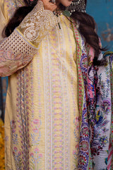 Sahakari By Sahane Unstitched 3 Piece Luxury Lawn Suit-CT-10003-Zeenat