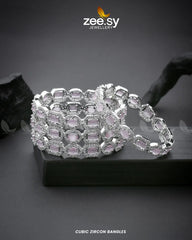 Cubic Zircon Bangles - Zeesy Jewellery
