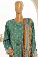 Sada Bahar Stitched 3 Piece Cutwork Emb Lawn Vol-04 Suit-CW-11400-Teal
