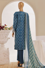 Sada Bahar Stitched 3 Piece Cutwork Emb Lawn Vol-04 Suit-CW-11451-Blue
