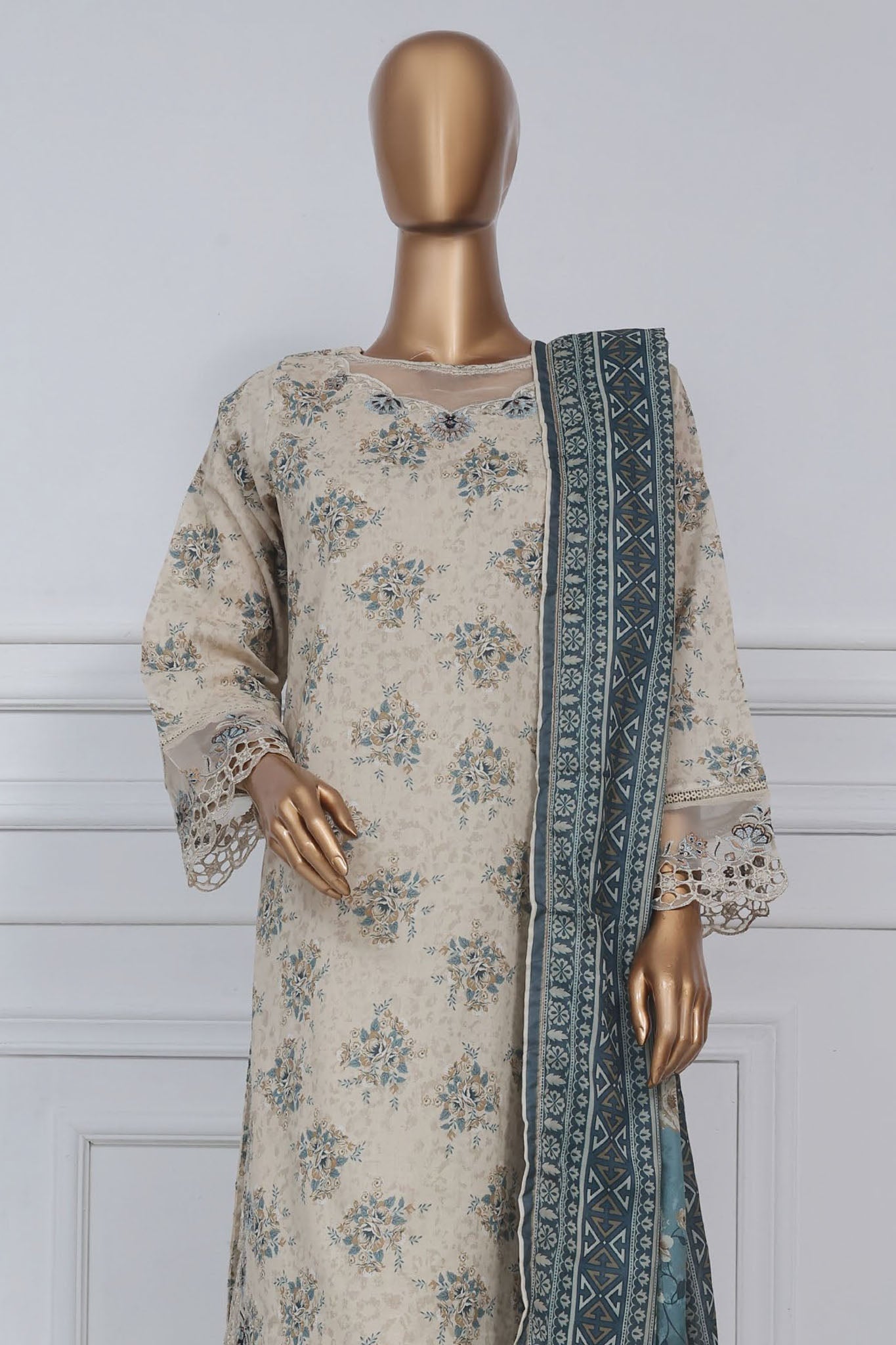 Sada Bahar Stitched 3 Piece Luxury Cutwork Vol-01 Collection'2025-CW-11459-Skin