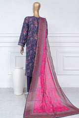 Sada Bahar Stitched 3 Piece Luxury Cutwork Vol-01 Suit-CW-3985-Blue