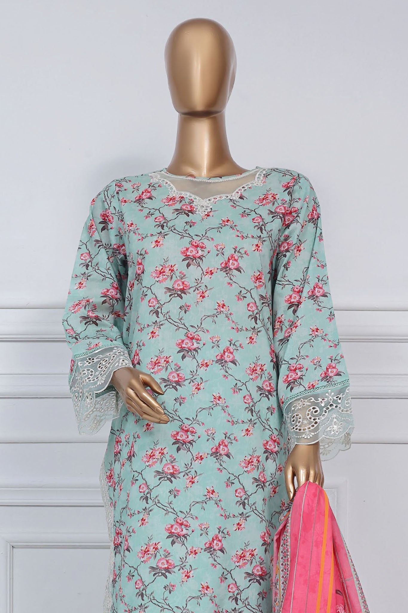 Sada Bahar Stitched 3 Piece Luxury Cutwork Vol-01 Collection'2025-CW-4007-Anguri