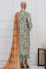 Raya By Sada Bahar Stitched 3 Piece Festive Emb Lawn Vol-02 Suit-CW-4013-Pista