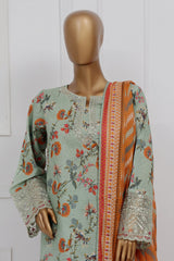 Raya By Sada Bahar Stitched 3 Piece Festive Emb Lawn Vol-02 Suit-CW-4013-Pista
