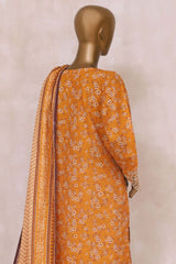 Sada Bahar Stitched 3 Piece Emb Cutwork Khaddar Suit-CW-7902-Golden