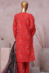 Sada Bahar Stitched 3 Piece Emb Khaddar Cutwork Vol-02 Suit-CW-7918