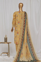Sada Bahar Stitched 3 Piece Emb Khaddar Vol-03 Suit-CW-ED-05-Golden