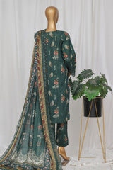 Sada Bahar Stitched 3 Piece Emb Khaddar Vol-03 Suit-CW-ED-06-Green