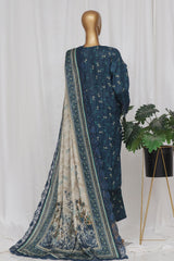 Sada Bahar Stitched 3 Piece Emb Khaddar Vol-03 Suit-CW-ED-8145-Blue