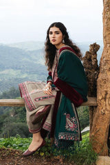 Zara Shahjahan Unstitched 3 Piece Winter Shawl Suit-Cyra