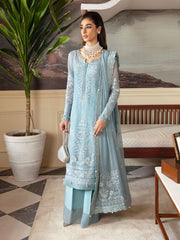 Gulaal Unstitched 3 Piece Emb Chiffon Vol-01 Suit-Calypso GL-EC-23V1-05