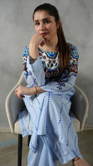 Serena by Madiha Gohar Unstitched Summer Suit-Celeste
