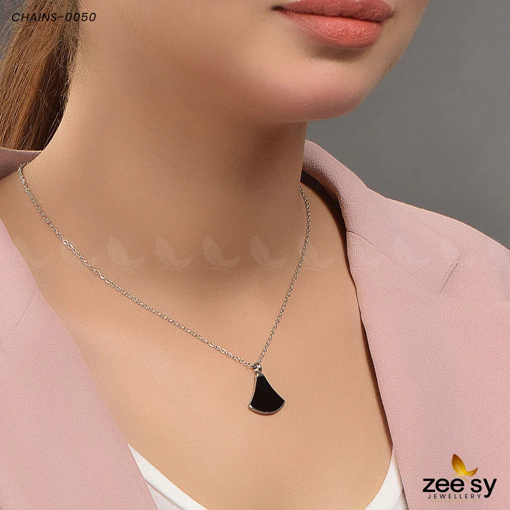Chains-0050 Silver Black - Zeesy Jewellery