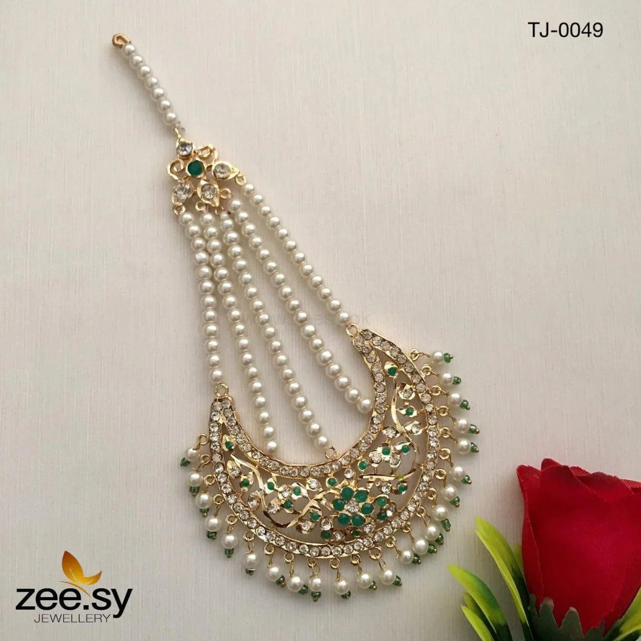 CHAND JHUMAR-0049 Green - Zeesy Jewellery