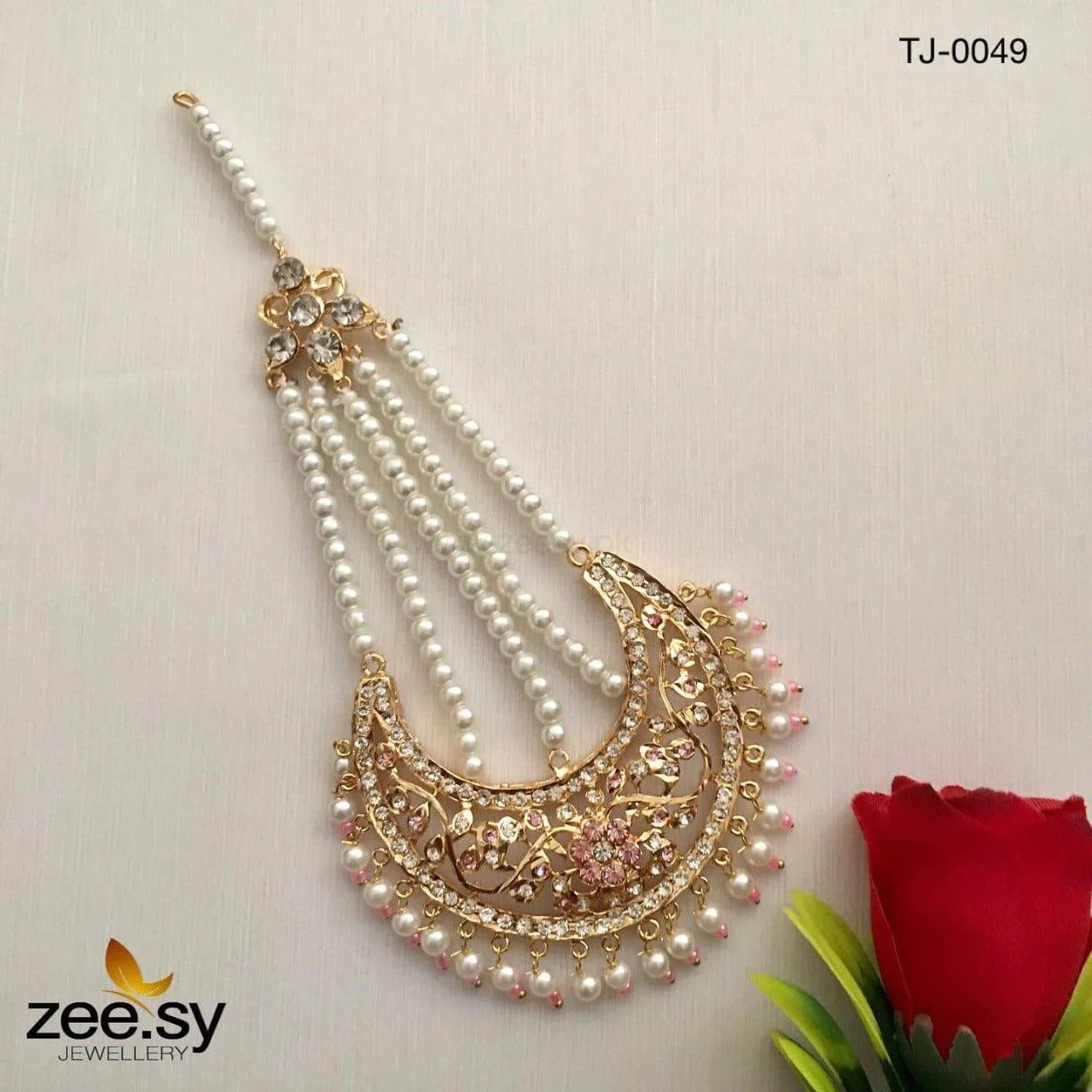 CHAND JHUMAR-0049 Pink - Zeesy Jewellery
